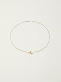 OMN006 Simple Ripple Gem Pendant Necklace