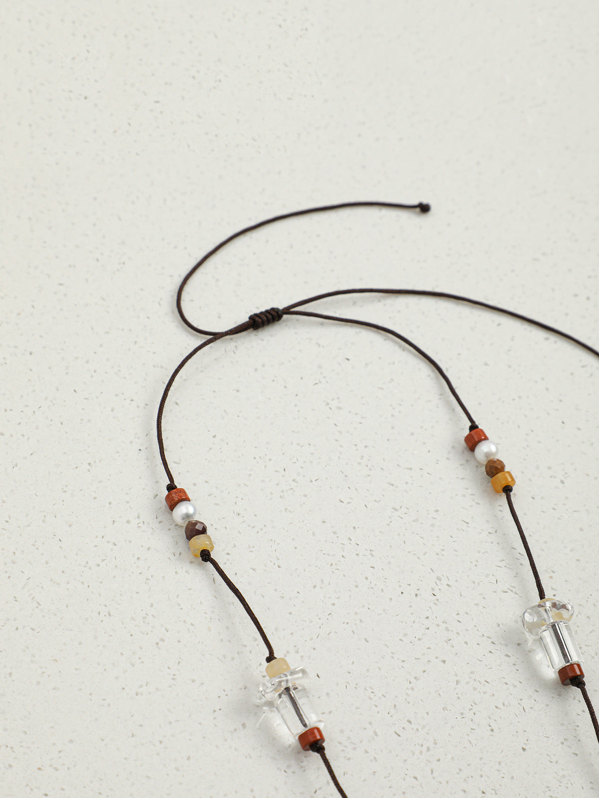 OMN014 Pure Ripple Pearl Drop Necklace