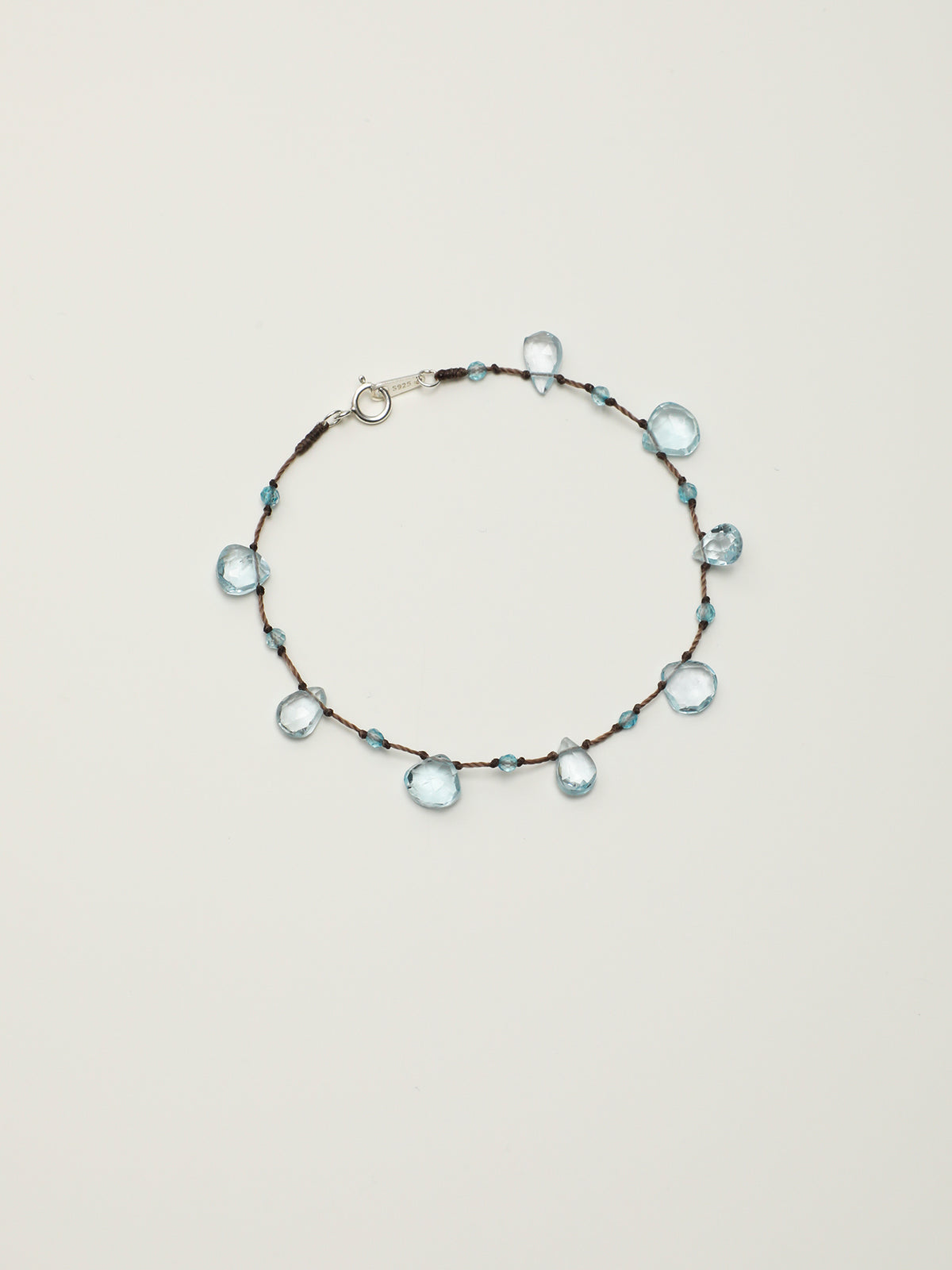 OMB025 Ice Ripple Shattered Blue Bracelet