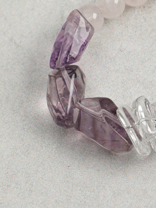 OMB012 Amethyst Blush Translucent Bracelet