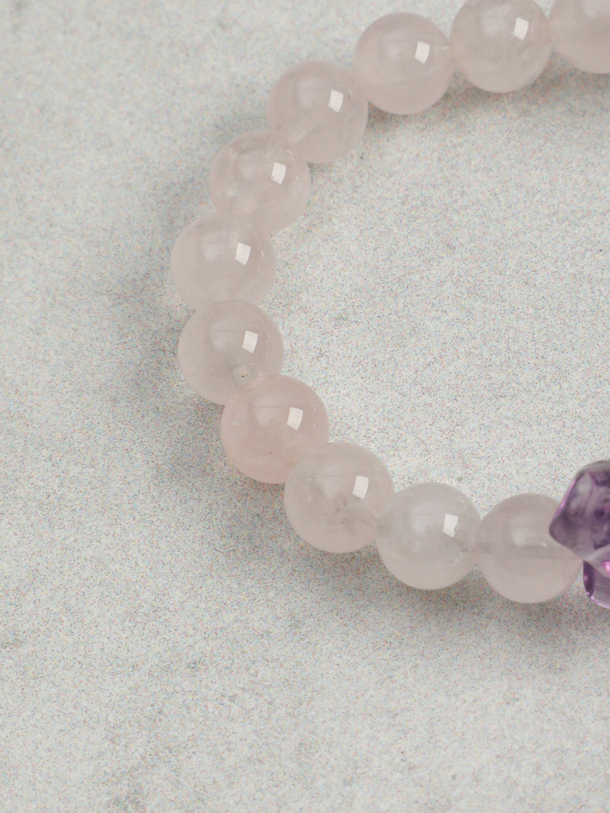 OMB012 Amethyst Blush Translucent Bracelet