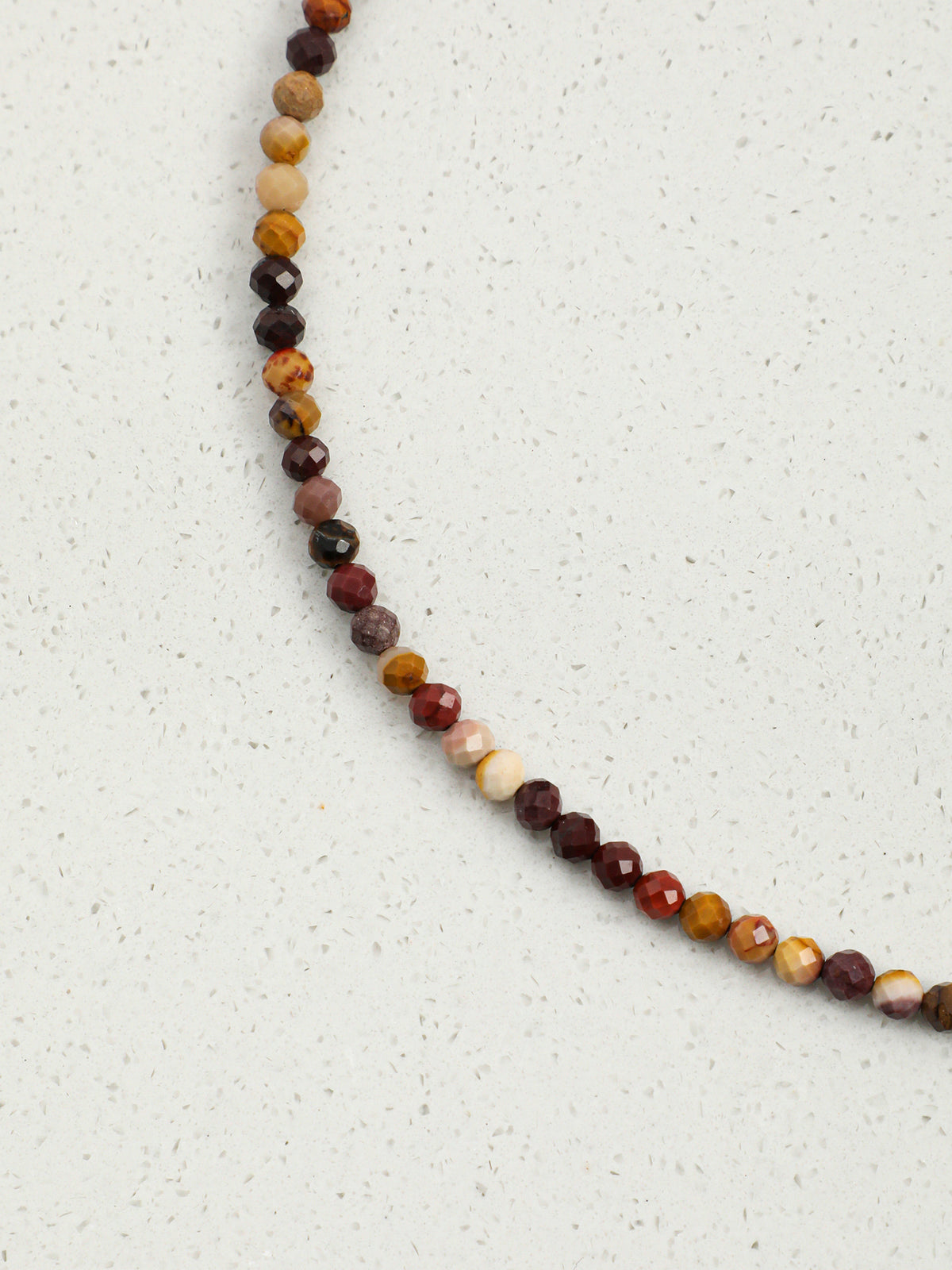 OMN016 Warm Russet Moon Drop Necklace