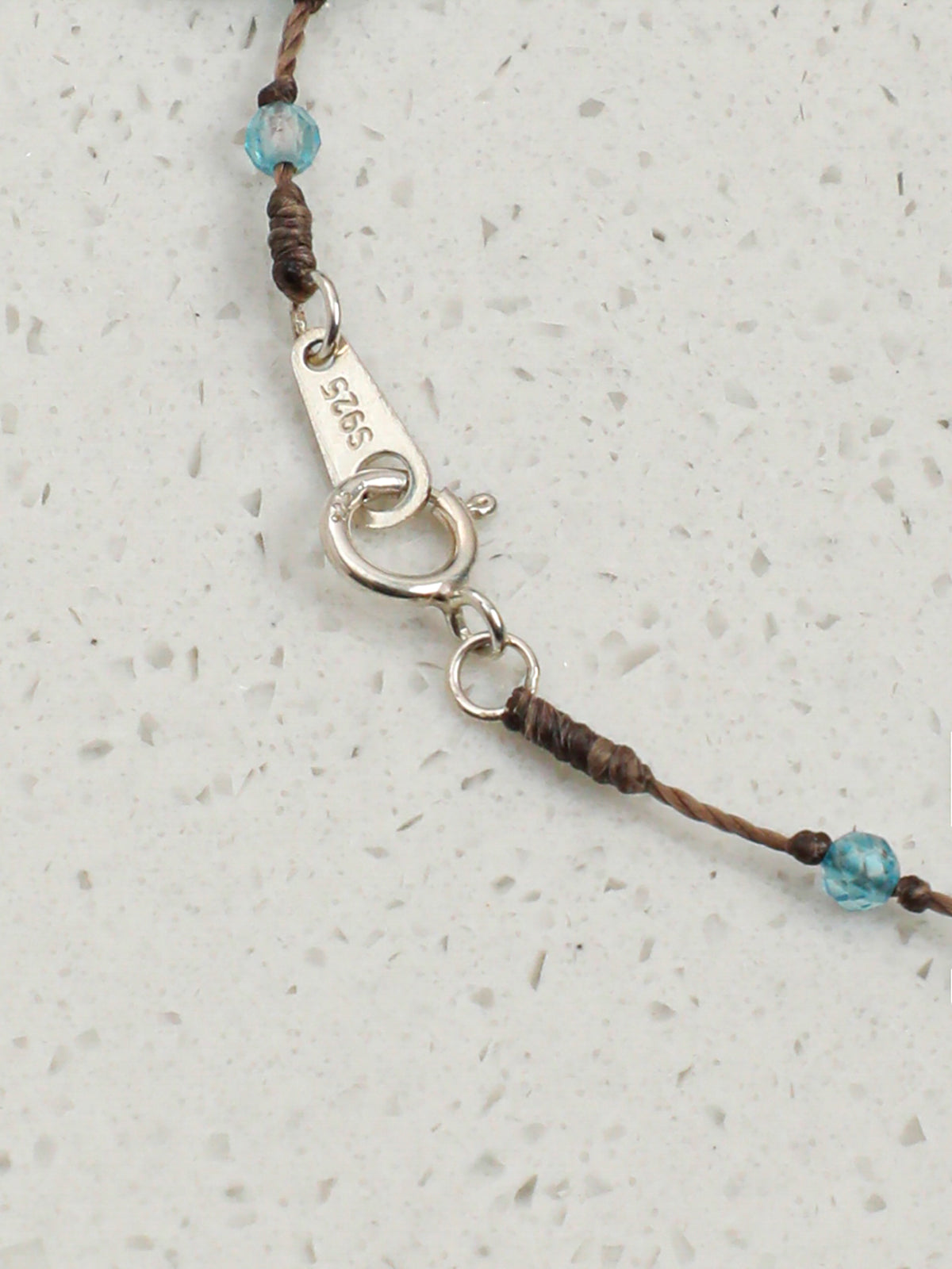 OMB025 Ice Ripple Shattered Blue Bracelet