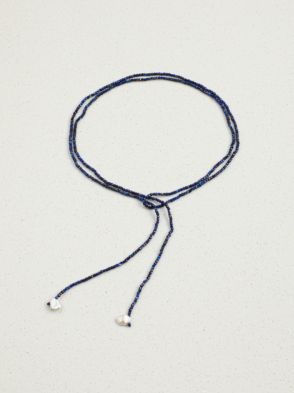 OMN009 Starlit Indigo Fine Strand Necklace
