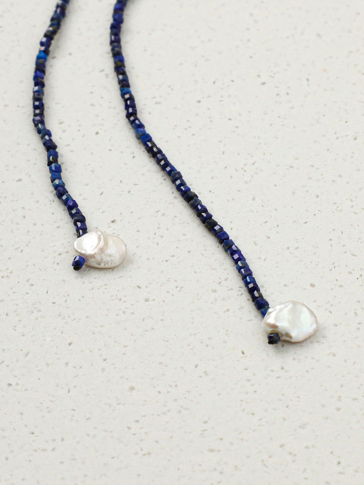 OMN009 Starlit Indigo Fine Strand Necklace