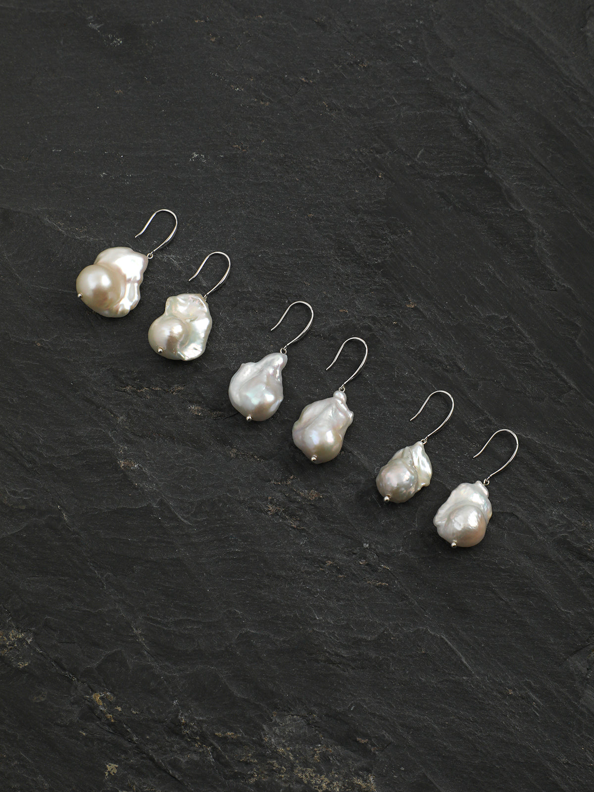 OME001 Baroque Pearl Drop Earrings