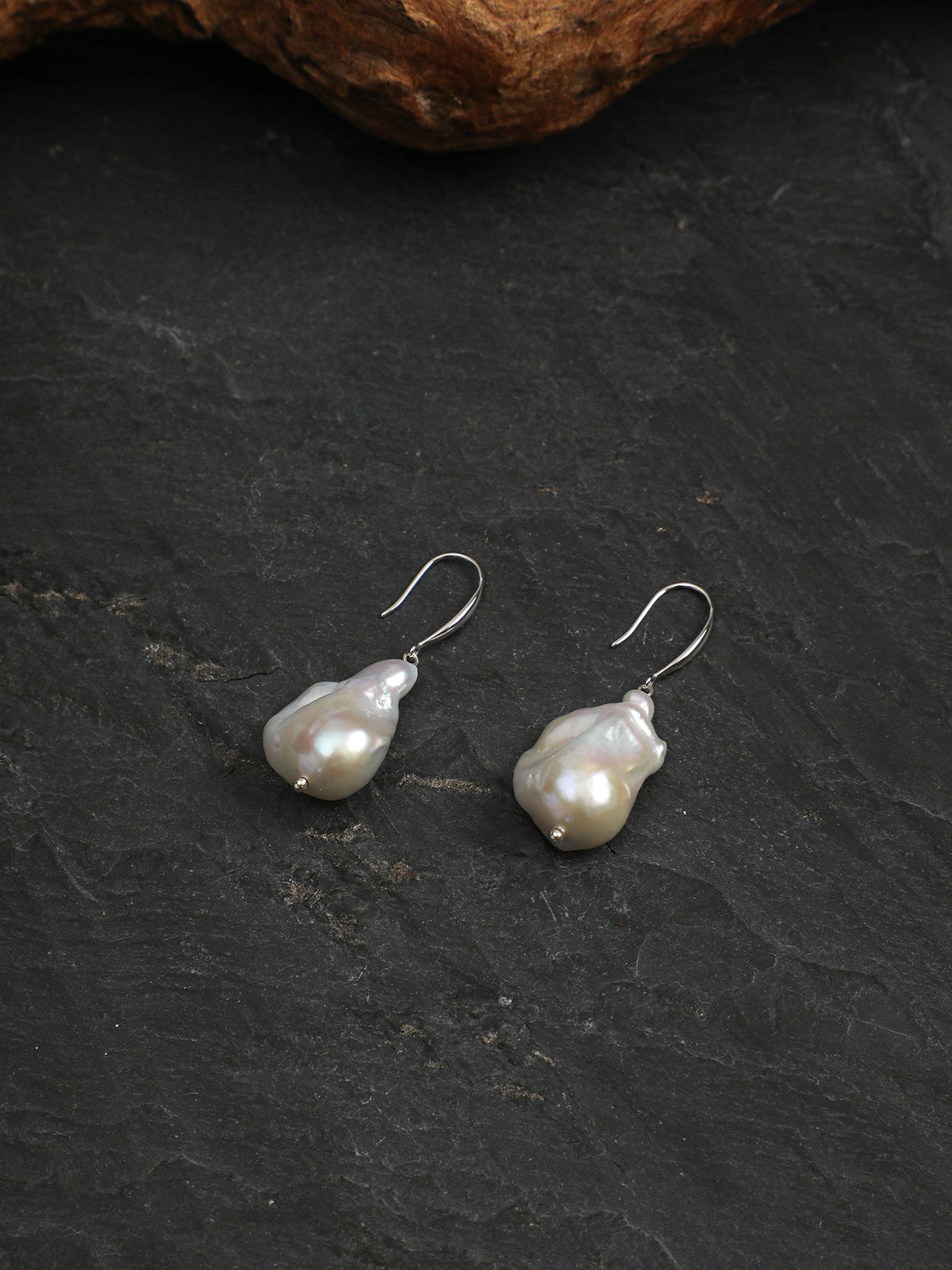 OME001 Baroque Pearl Drop Earrings