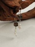 OME005 Star Tassel Pearl Drop Earrings