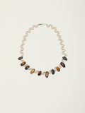 OMN005 Ochre Glow Vine Pearl Necklace