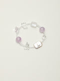 OMB013 Amethyst Frozen Gem Bracelet