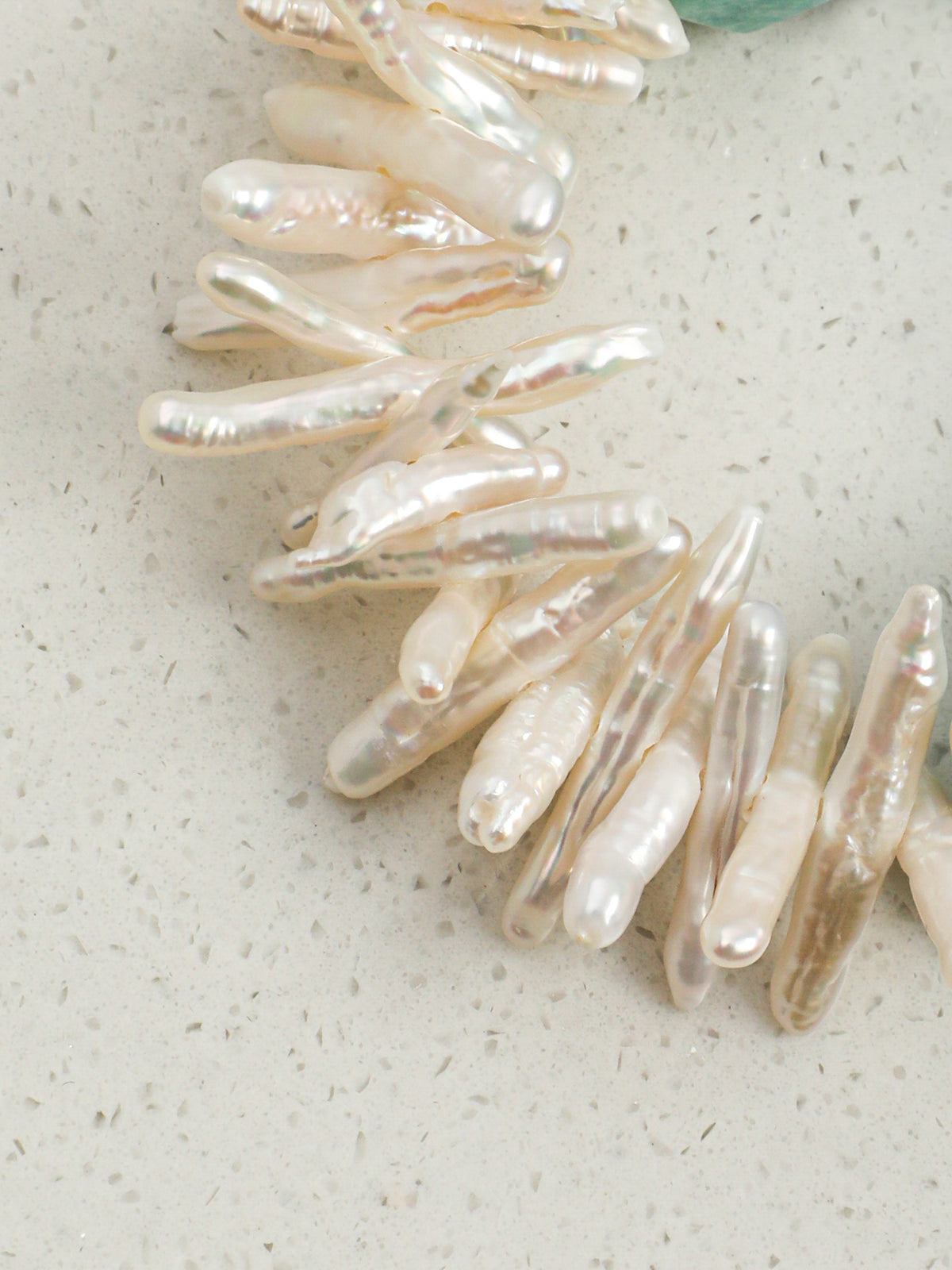 OMB002 Blue Isle Twig Pearl Bracelet
