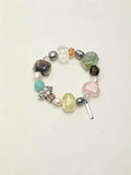 Pulsera con cuentas de perlas de cristal natural Oramay (3 unidades), pulsera bohemia con gemas para mujer