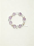 3 Oramay Naturkristall-Perlenarmband, Boho-Edelsteinarmband für Damen