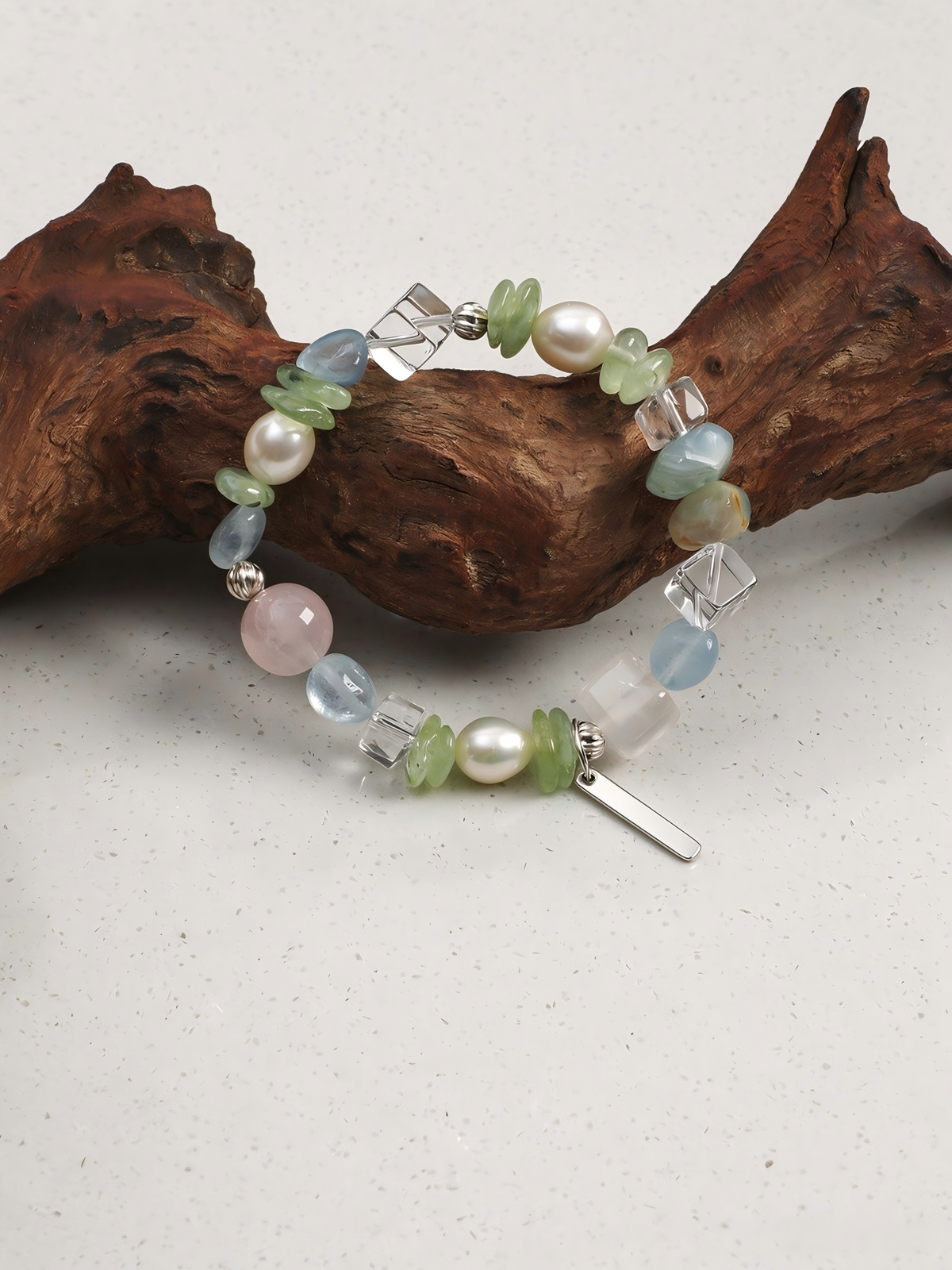 OMB001 Cloud Ripple Color Crystal Bracelet