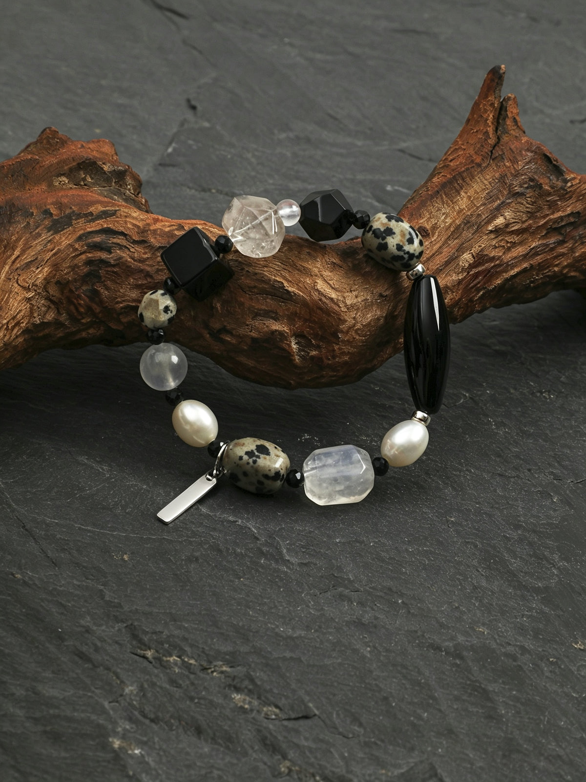 OMB010 Night Grain Frozen Moon Bracelet