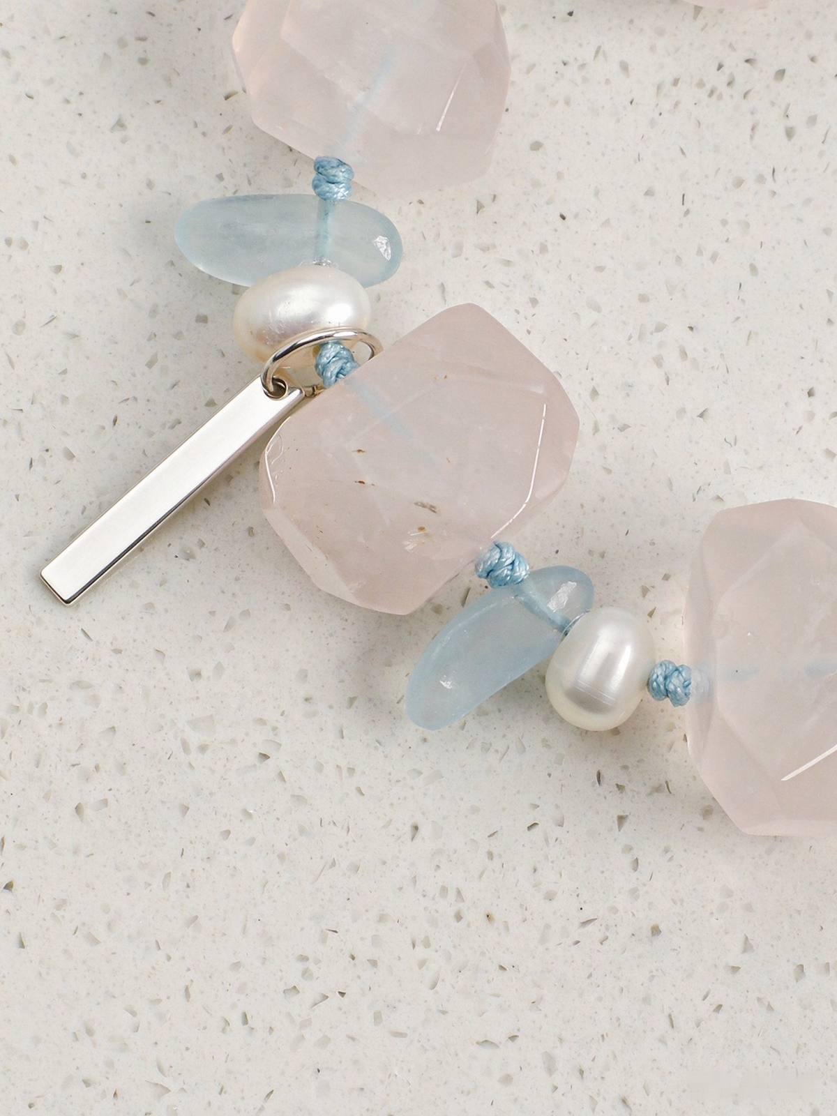 OMB015 Pink Tide Sea Fluff Bracelet