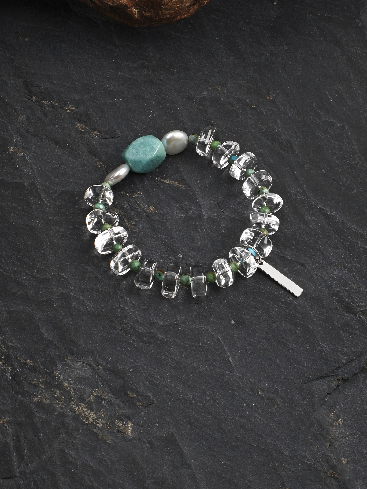 OMB004 Green Marsh Ice Gem Bracelet