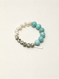 OMB018 Lake Ripples Speckled Pearls Bracelet