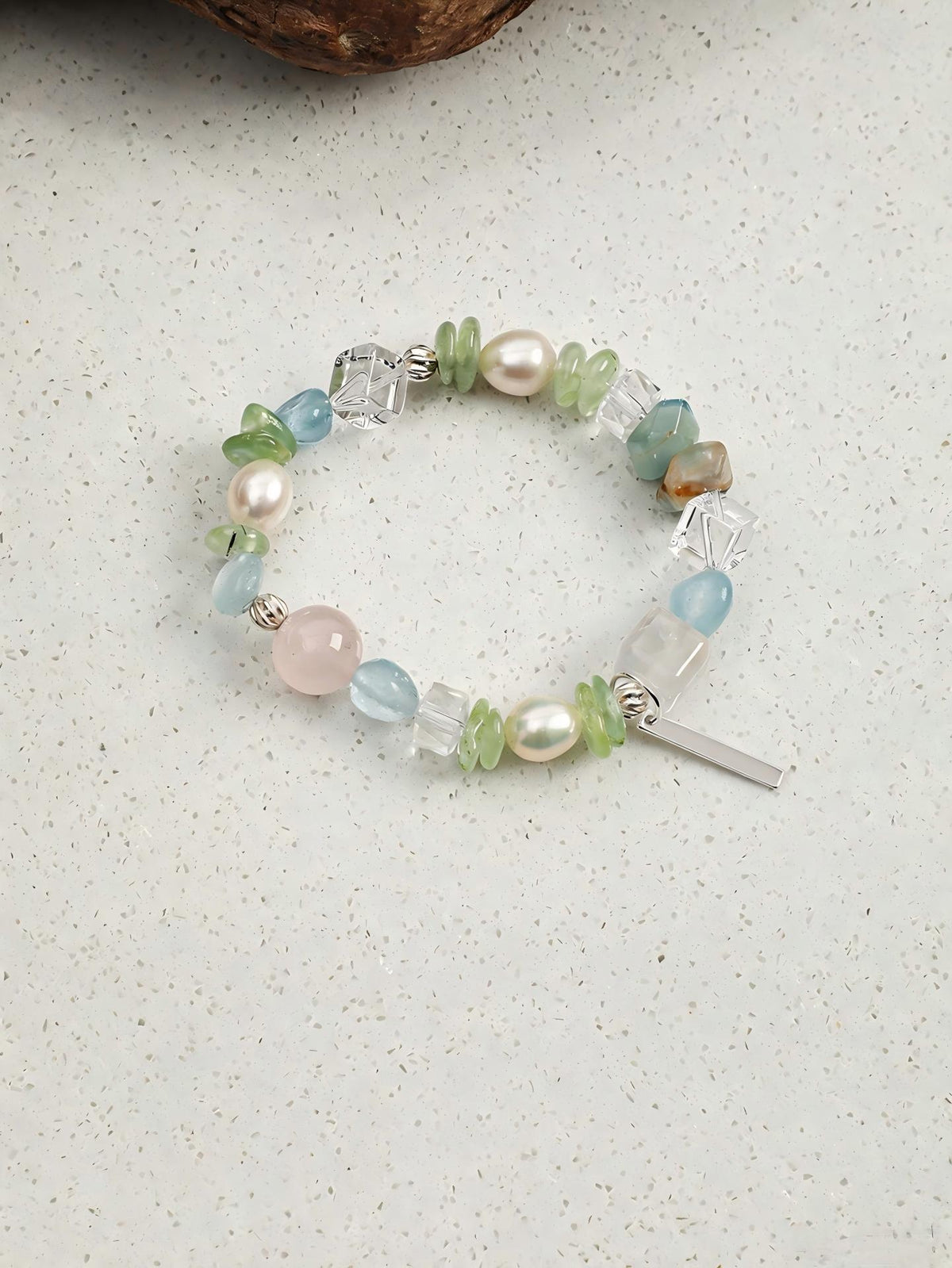 OMB001 Cloud Ripple Color Crystal Bracelet