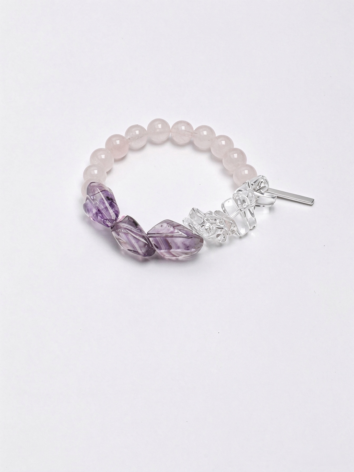 OMB012 Amethyst Blush Translucent Bracelet