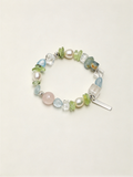 Pulsera de cuentas de perlas de cristal natural Oramay, pulsera bohemia de piedras preciosas para mujer