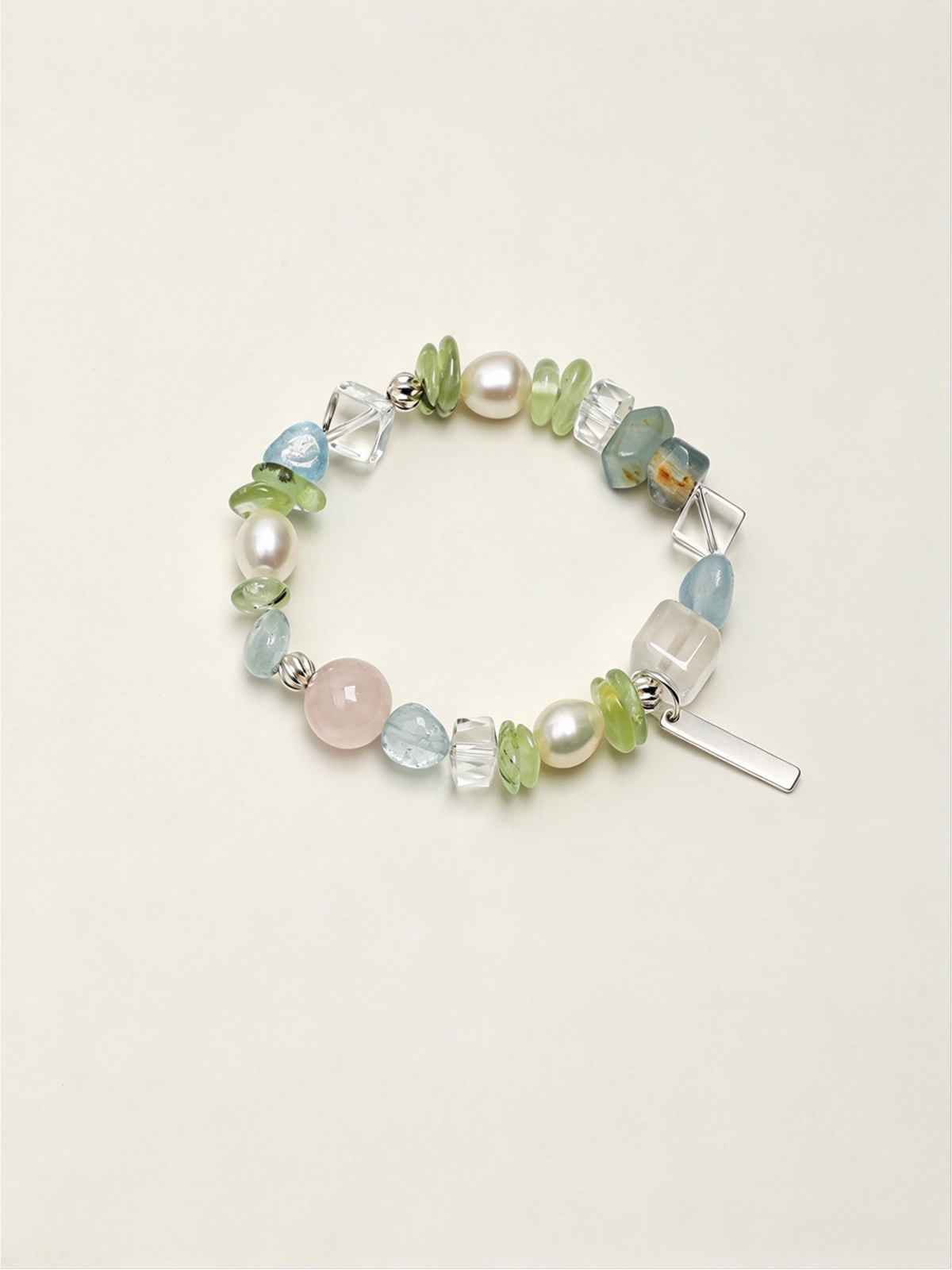 OMB001 Cloud Ripple Color Crystal Bracelet
