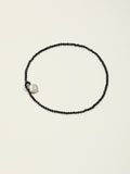 OMN017 Ink Black Moon Tide Necklace